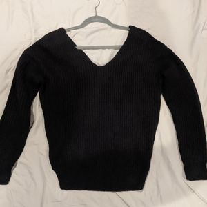 Open back sweater